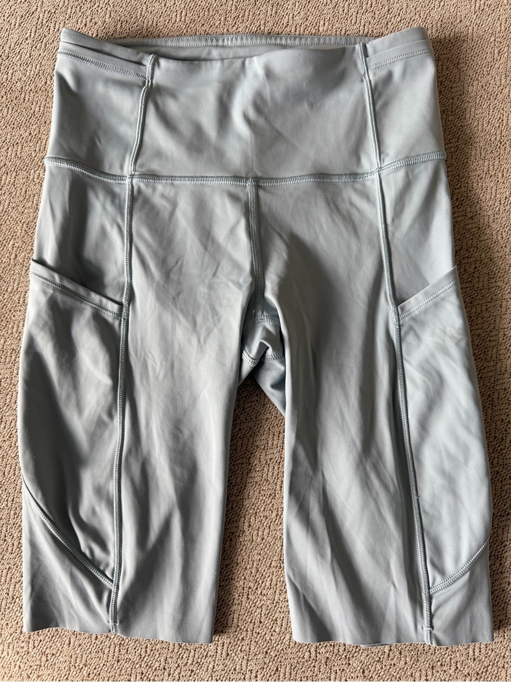 Lululemon Fast and Free High-Rise Short 10" *Pocket Nulux Grey Blue Size 4